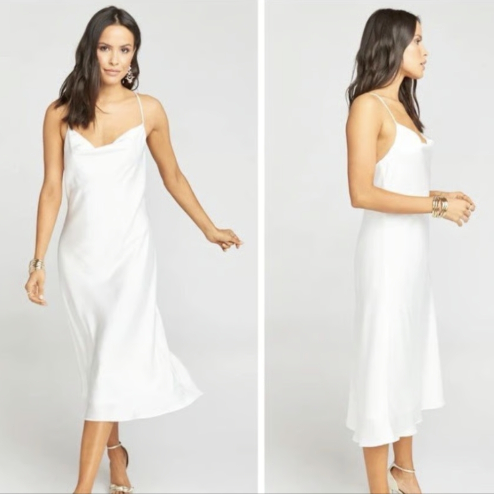 Elegant White Slip Dress